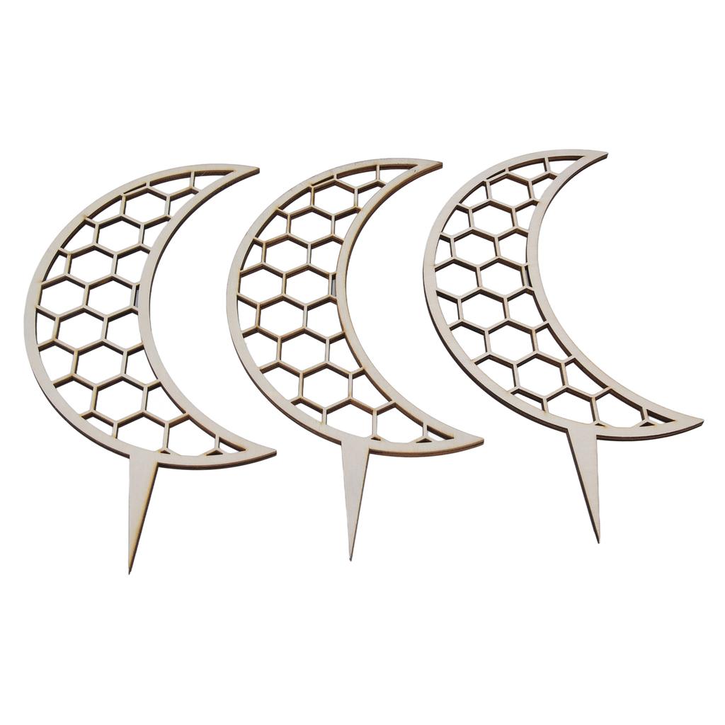 3 szt. Podpory do pnączy Unikalny design Drewno kompozytowe 30cm Stojak do pnączy kwiatowych do modelowania roślin Styl księżycowy