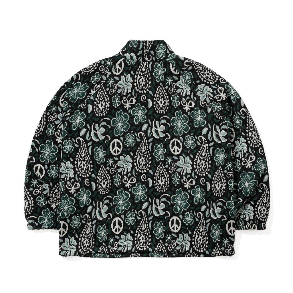 Bsrabbit Paisley Piece Jacquard Anorak Jacket Khaki