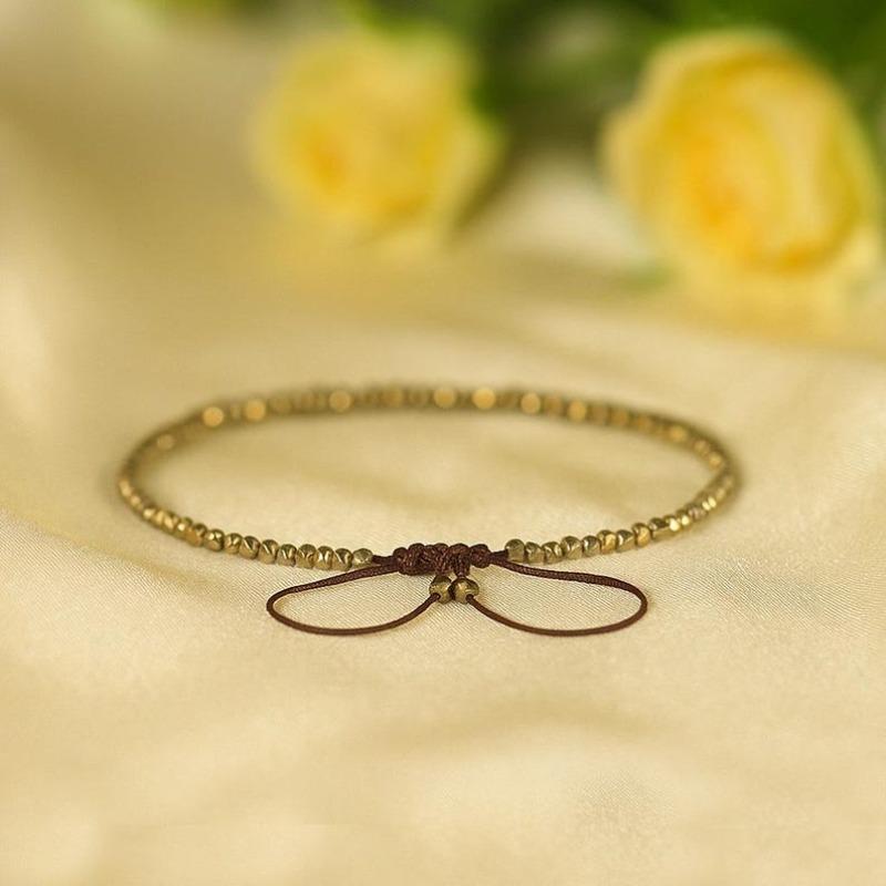 Pyrite Crystal Dainty Bracelet, Natural Gemstone Minimalist Bracelet, Solar Plexus Chakra, Stone of Abundance