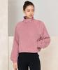 XEXYMIX Fluffy String High-Neck Sweatshirt Dusty Rose Xtfmt02J3
