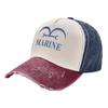 Vintage Marine One Piece Manga Pirate Blue Samurai Baseball Caps Men Women Distressed Cotton Headwear Adjustable Caps Hat