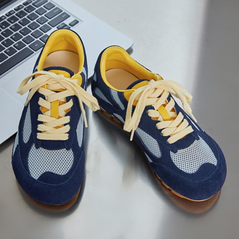 Genuine Leather Dexun Shoes Mesh Breathable Women's Shoes Sports Forrest Gump Shoes Versatile Casual Shoes
