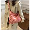 Casual Large Capacity Tote Bag Leopard Print Canvas Shoulder Bag Single Shoulder Casual Bag Daily Use