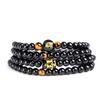 2024 Obsidian twelve zodiac signs six-character mantra bracelet multi-circle tiger eye bracelet men's and women's gift jewelry
