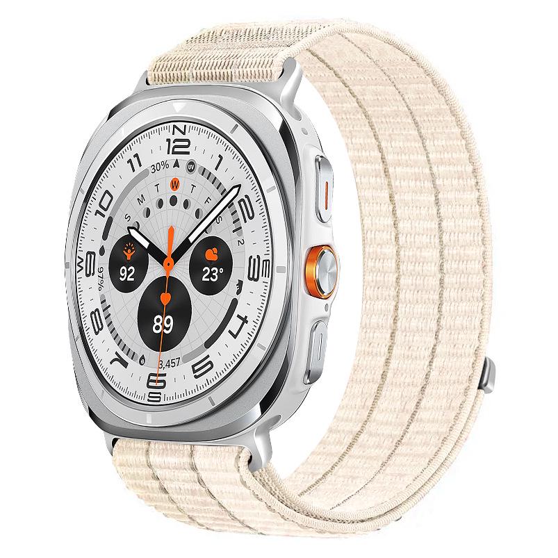 Breathable Woven Nylon Band with Metal Buckle for Samsung Watch 8-8 Classic Series Samsung Watch 8-8 Classic