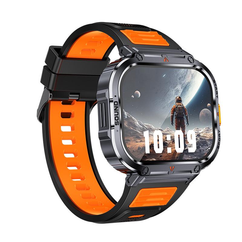 NX23 Smart Watch 2inch Ultra Large Screen LED Light Flashlight BT Calling AI Voice 400mAh Men Fitness Sports Tracker Smartwatch
