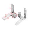 Invisible Door Hinge Crafted from Stainless Steel Perfect for Various Types of Wooden Doors with Strong Support