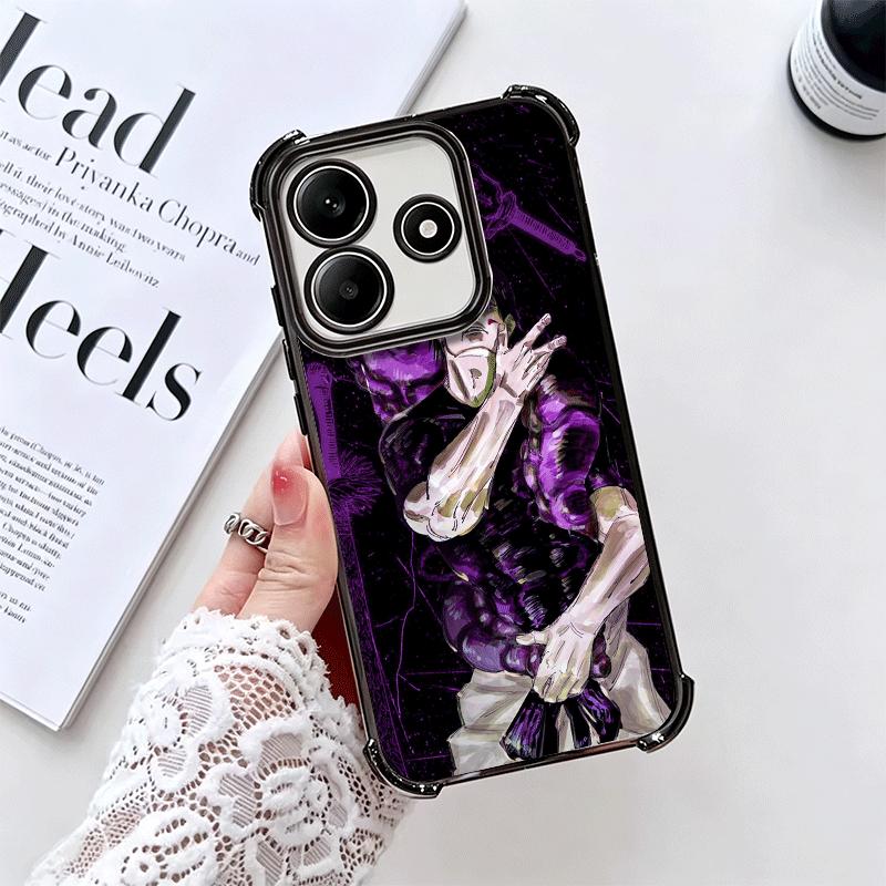 Anime Fushiguro Toji JUJUSU Soft Phone Case For Xiaomi Redmi Note 14 15 Pro Plus 13 12 11S 11T 5G 10 9S 9 Plating Anti-Fall Fund