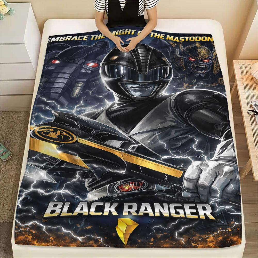 Super Sentai Flannel Blanket Print, Warm Soft for Sofa Bed Chair, Perfect for Travel Picnic Bedroom -HE71