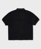 AMFEAST Oversized Big Terry Polo Shirt Black