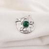 Green Onyx Cab Gemstone Jewelry, 925 Solid Sterling Silver Pendant, Handmade Silver Pendant For Wedding Gift
