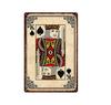 Vintage Poker Card Guitar Metal Tin Sign  Music Bar Garage Casino Wall Decor  Retro Iron Poster Plaque  Home Art Decoration