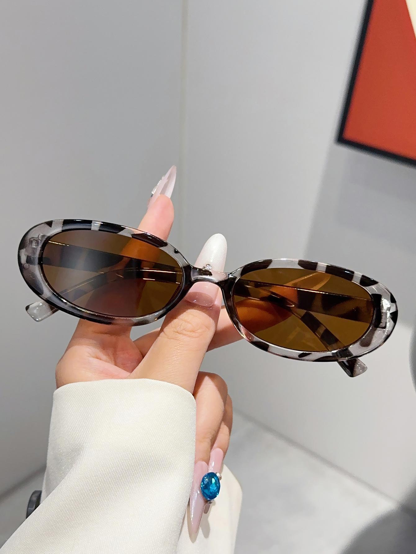 

1 шт./4 шт. Модный набор смешанных очков, Овальные очки, Шикарные черные, Очки в черепаховой оправе, Подходят для повседневной носки