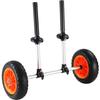 Heavy Duty Kayak Cart, 280lbs Load Capacity, Detachable Canoe Trolley Cart with 10'' Solid Tires, Adjustable Width & Top Foam Protection, for Kayaks