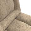 Adjustable Floor Chair Light Grey Fabric