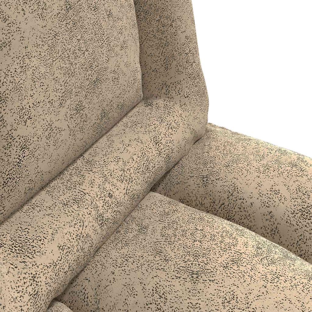 Adjustable Floor Chair Light Grey Fabric