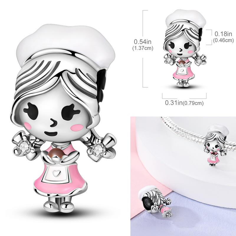 Copper Summer Design Charm Bead Charms Bead Colorful Firefly Love Heart Pendant Compatible With Authentic Bangle Charm Bracelets Do It Yourself Jewell