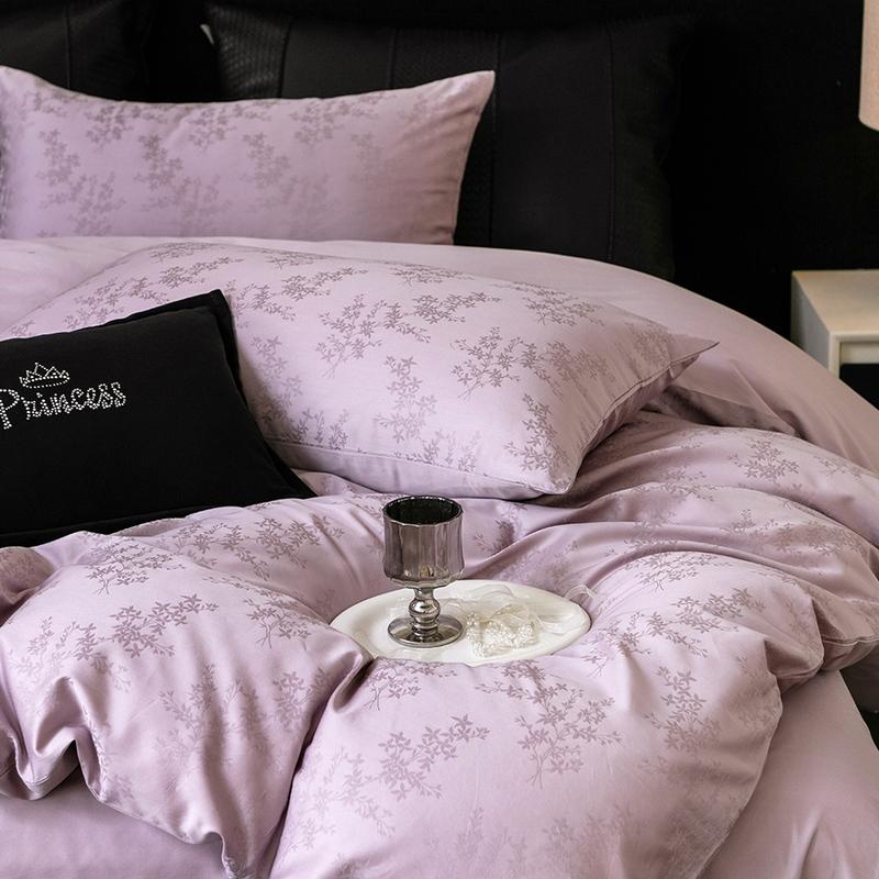 New  Luxury 100% Cotton Bedding Sets - Long-Staple, High Density, Satin Jacquard, 1.5m/1.8m Bed