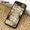 Krajews Piano Keys Vintage Music Notes Soft Phone Case For IPhone 18 17 Air 16 15 14 Plus 11 12 13 Pro Max Coque Fundas