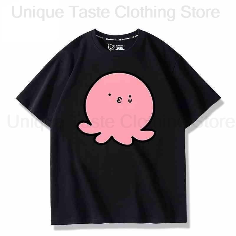 Takopis Original Sin T Shirt Fashion Cartoon Cute Tako B Print Tshirt Unisex Women High Quality Loose Cotton Short Sleeve Tee Tops