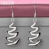 925 Sterling Silver Mode Geometriska Örhängen Bröllopssmycken