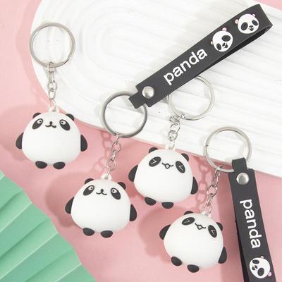 Panda Bamboo Keychain Pendant - Cute Sichuan Zoo Chengdu Souvenir Gift