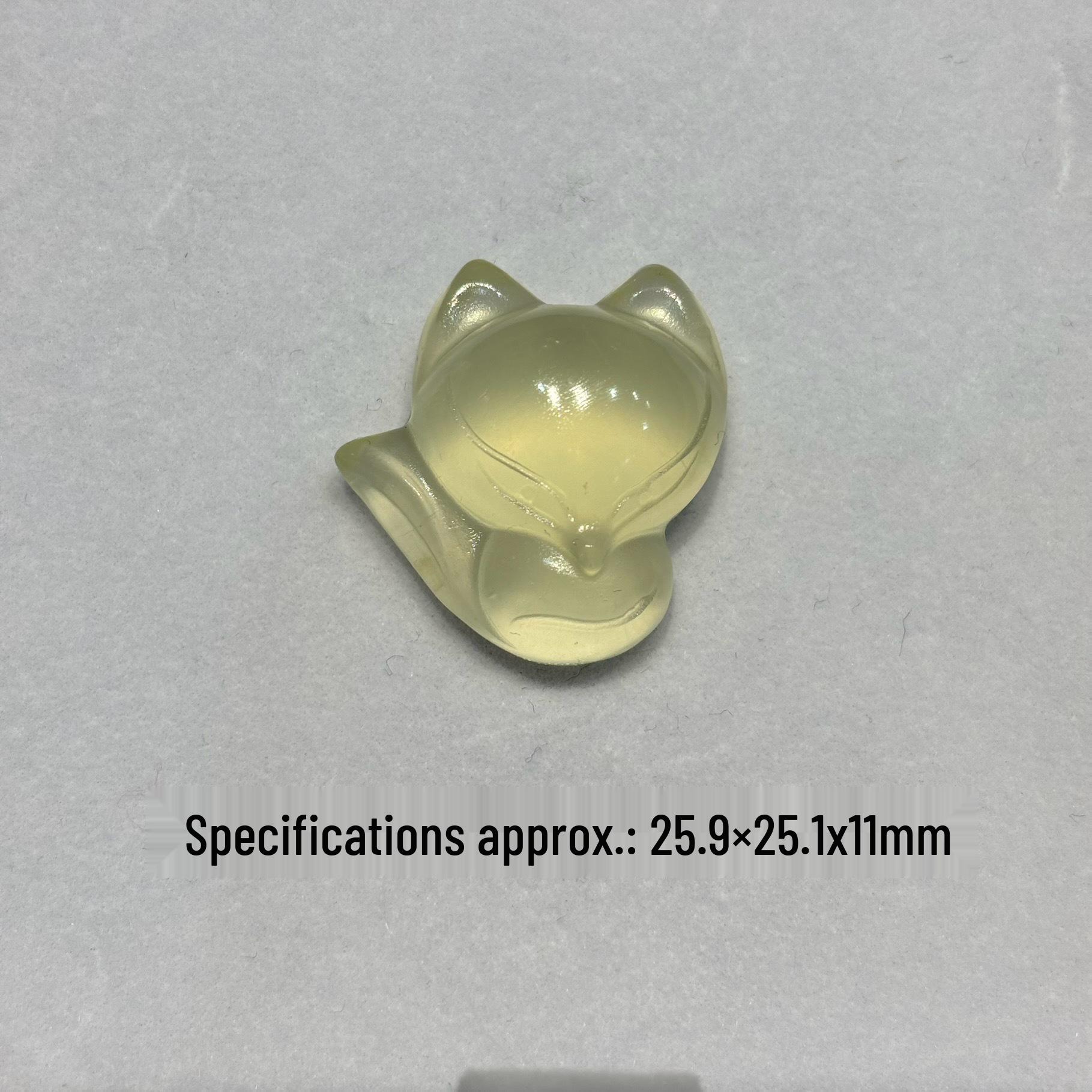 

Натуральный цитрин и аметист браслет с лисой – вдохновленный Фэн Цзю.