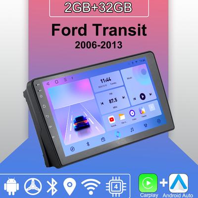 Android Carplay Autoradio Voor Ford Transit 2006-2013 Multimedia Speler Head Unit Stereo GPS Navigatie BT WIFI 2+32GB