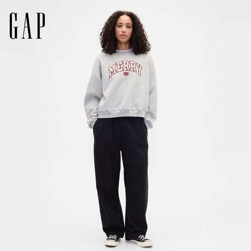 Укороченное худи с логотипом Gap для женщин зима 2025 L 3580₽