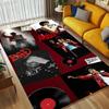 Michael Jackson Wohnzimmer rutschfester Bereichsteppich Weicher Teppich für Schlafzimmer Spielzimmer Kinderzimmer Sofa Büro Heimdekoration Fußmatte