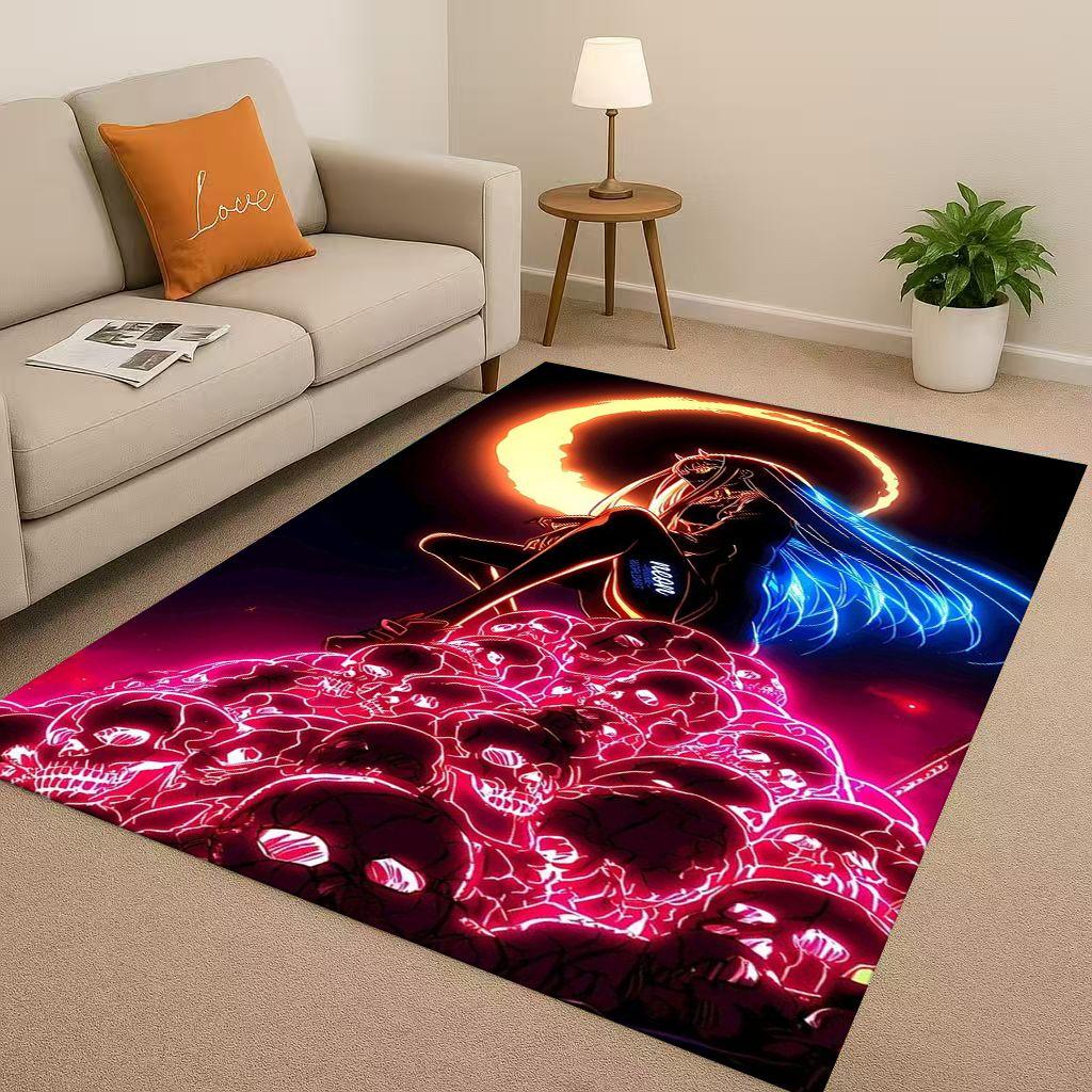 Sexy Girl Zero Two DARLING In The FRANXX Cartoon Living Room Non Slip Area Rug Carpet for Bedroom Sofa,Easy Clean Home Doormat