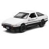 1:32 INITIAL D AE86 Car Model Toy Doors Opened Miniature Model Sound Light Pull Back Vehicle for Hobby Collection