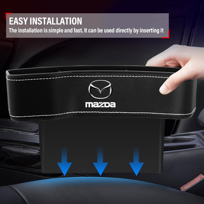 2Pcs Car Seat Organizer Seat Crevice Storage Box Multifunction Goods For Mazda 3 6 CX5 2 CX3 CX9 MX5 RX8 Axela Demio MS CX5 2 Axela Demio Atenza GJI
