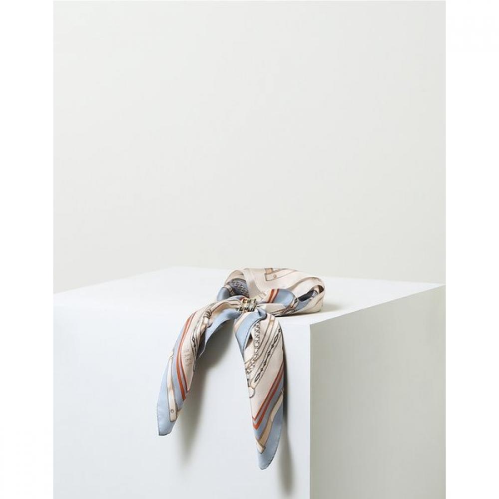 Daks Blue Dd Chain Scarf   Ring Set Dcsc3f703b1