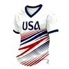 Men's Casual Printed V-Neck Short Sleeve T-Shirt Lightweight Breathable for Everyday Summer Wear