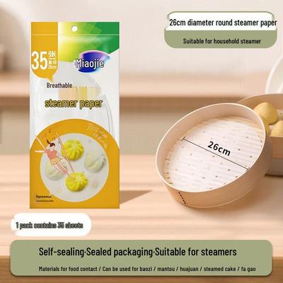 Miaojie Engångs Runda Non-Stick Ångkokspapper
