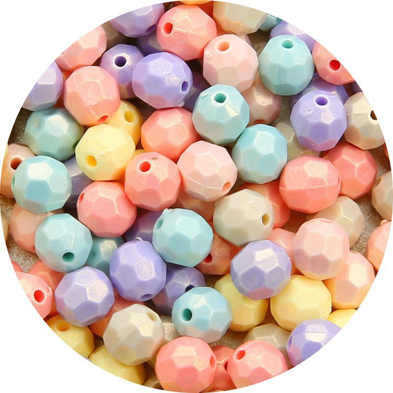 Macaron Acrylic Beads for DIY Jewelry Making - Straight Hole