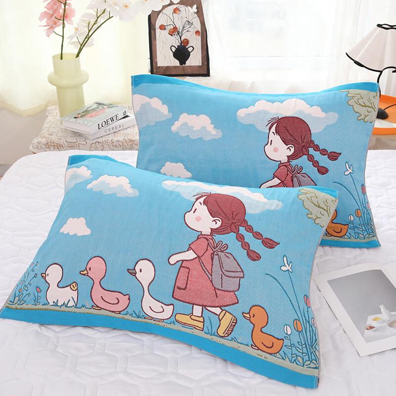 OEING Gauze Cotton Pillow Towels