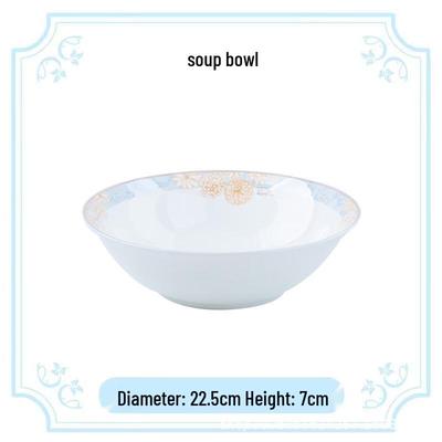 Jingdezhen Underglaze Bone China Soup Bowl