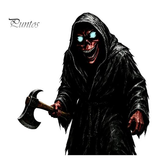 Creepy Ax Man Wall Decor Halloween Reaper Sticker, Scary Black Robed Demon with Decal, DIY Gothic Murals PVC Waterproof Art for Home Window Glass Easy