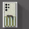 Hülle für Samsung Galaxy S26 S20 S23 S21 FE S10 S9 S25 Ultra S24 Plus Note 20 Ultra 8 9 10 Funda Handyhülle Cartoon Gitter Katze