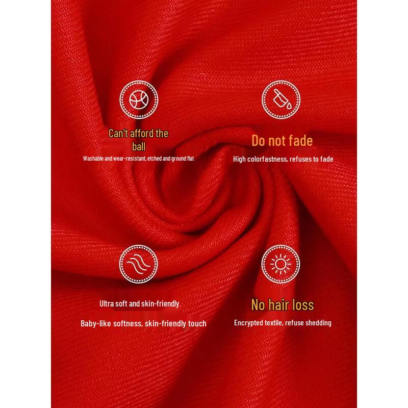 Handunyou Fu Character Red Scarf