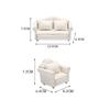 Doll House Diy Decorative Accessories 1:12 Dollhouse Miniature Furniture Sofa With Pillow White Fabric Sofa Model Scene Toy