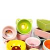 Hamster Ceramic Feeding Bowl Feeding Basin Guinea Pig Chinchilla Hedgehog Small Pet  Round Bowl Food Water Feeder