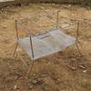 Foldable BBQ Rack with Storage Bag Foldable Charcoal Oven Stainless Steel Portable for Outdoor Picnic Cooking