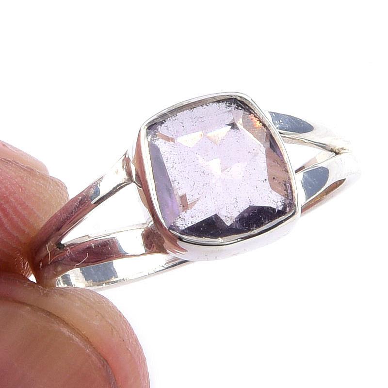 

Натуральный Аметрин Драгоценный камень Ручной работы 925 Проба Серебро Кольцо Размер 7 Q8O65