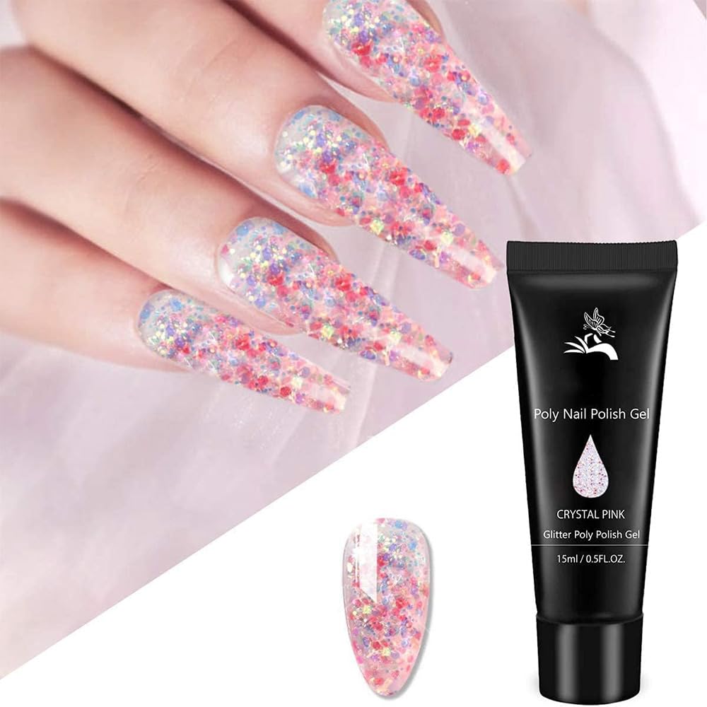 Gel Nail Extension Polygel Manicure Polygel Manicure Light Set Kit, Set, All-in-One Kit, Suit, UV/LED Compatible, 8-Color