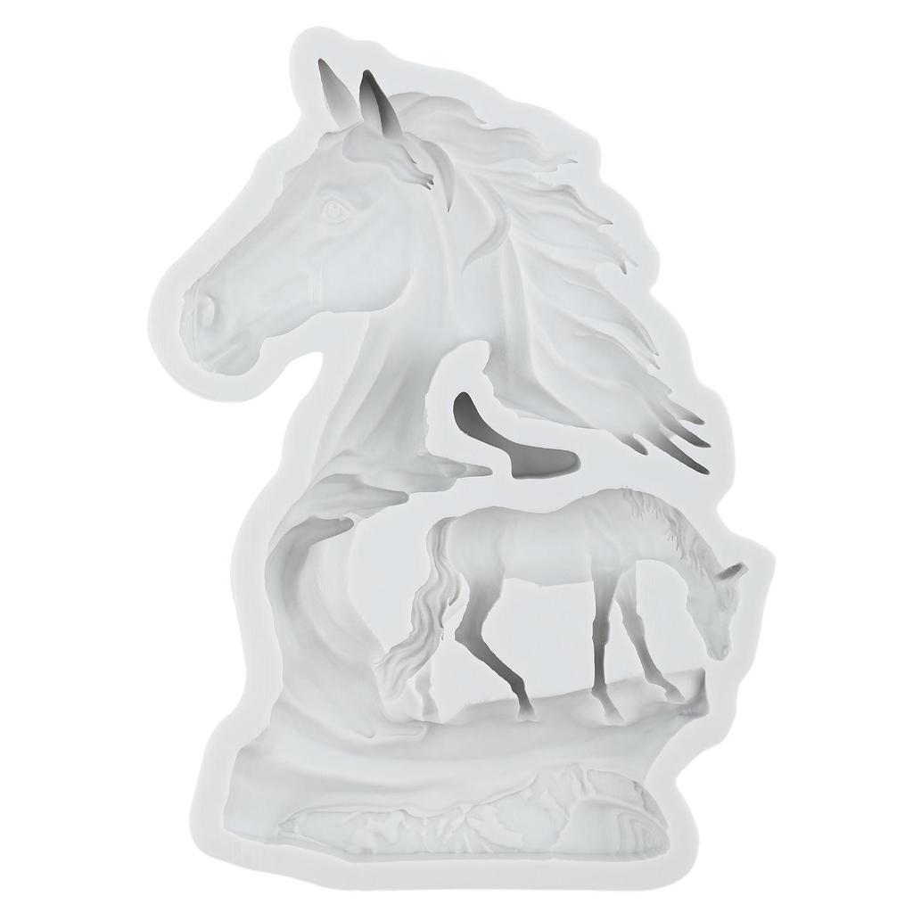 Wolf Silicone Molds Horse Fondant Mold Cake Decorating Tools Cupcake Topper Candy Chocolate Gumpaste Mold