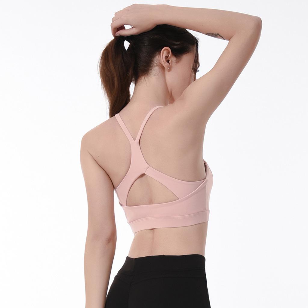 Women's Shockproof High-Intensity Yoga Sports Bra with Beautiful Hollowed-Out Back