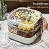 Rotating Multi-layer Nordic Fruit & Candy Box for Coffee Table
